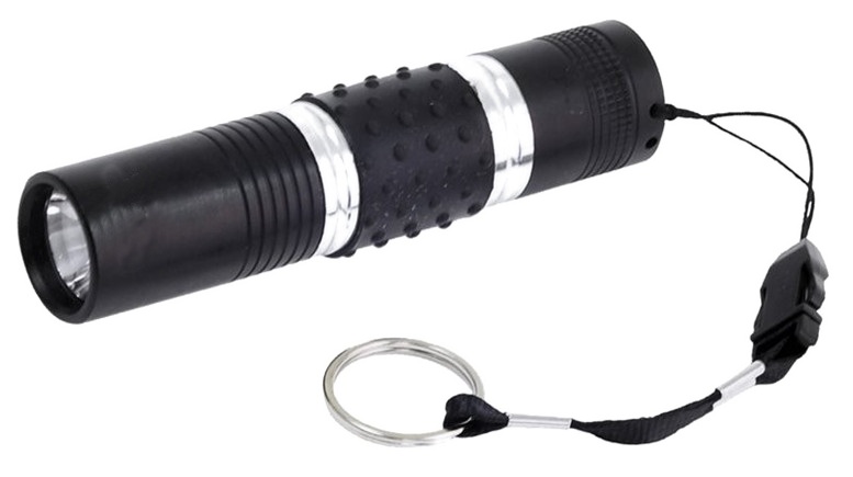 1 LED Aluminium Torch Black