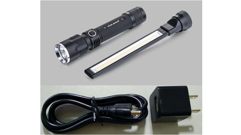Rechargeable magnet dual head flash+ work light